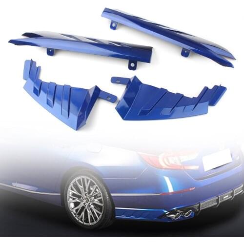 For Honda Accord X 2018 2019 ABS Car Rear Bumper Splitter Cover ABS Side Lip Spoiler Trim 4Pcs/Set