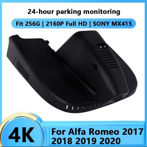 Full HD 2160P Car Wifi DVR Dash cam For Alfa Romeo 2017 2018 2019 2020 Control by Mobile Phone App Novatek 96670 + SONY IMX 415