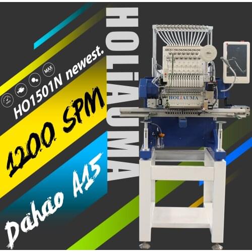 China 10 years service! HOLIAUMA single head embroidery machine DAHAO computer high quality like tajima cap flat 3D garment bag