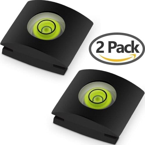 Camera Flashlight Hot Shoe Cover w/ Bubble Spirit Level for DSLR