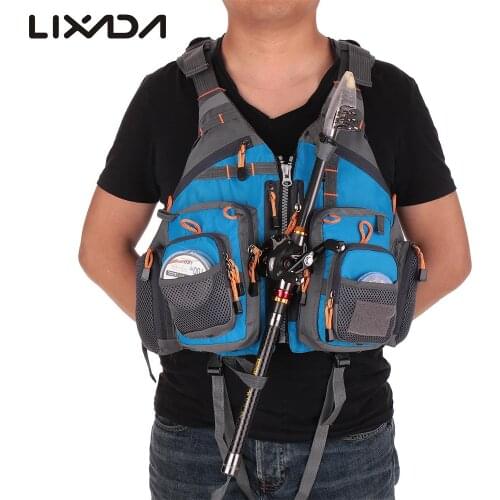 Lixada Outdoor Fishing Vest Sailing Life Jacket Vest EPE foam Floating kayak Outdoor Sport Life Safety Jacket Swimming Pesca