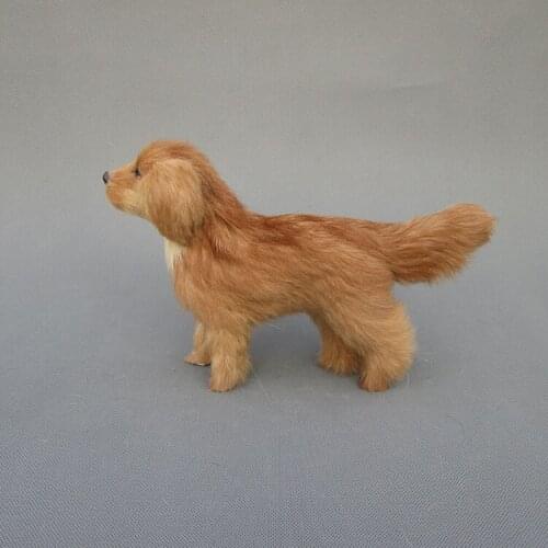 Simulation cute standing dog 27x7x17cm model polyethylene&furs dog model home decoration props ,model gift d474