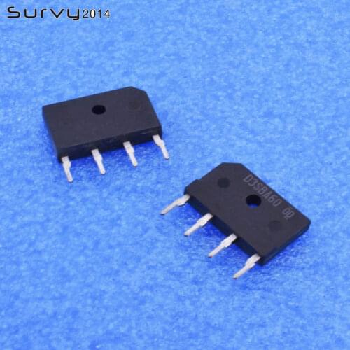 5PCS/10PCS D3SBA60 D3SBA6 SIP4 Bridge Rectifier 600V 4A NEW diy electronics