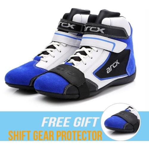 ARCX Motorcycle Cow Leather Boots street road City Moto road Botas Motorbike Racing Shoes 39-46