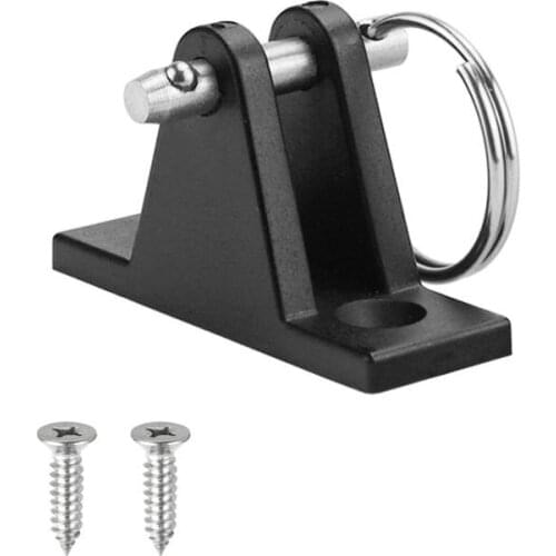 Nylon Deck Hinge Mount with Quick Release Pin Bracket Kayak Canoe Dinghy Bimini Top Fitting Boat Cover Bimini Sprayhood Canopy