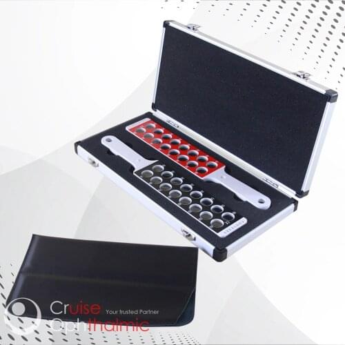 Optical Ophthalmic Retinoscopy Rack Set Plastic 2 Pad 32 Diopters Optional Aluminium Case | Glasses Lenses