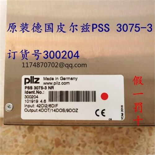 Pilz PSS 3075-3 300204 it have been tested ok . look new . warrantly is one year