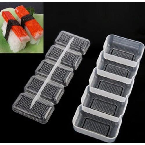 Portable Plastic Sushi Mold Rice Ball Mold Non-stick Pressure Lunch Making Sushi Maker Hand Holding Sushi Equipment