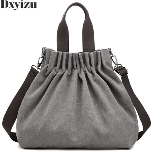 Casual Unisex Fashion Solid Color Soft Totel Bag Clutch Purse Flap Totes Canvas Bag Messenger Bags Women Shoulder Bag bolsas