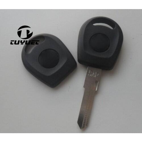 Uncut Blade Blank Transponder Key Shell for VW Jetta With Left Blade Replacement