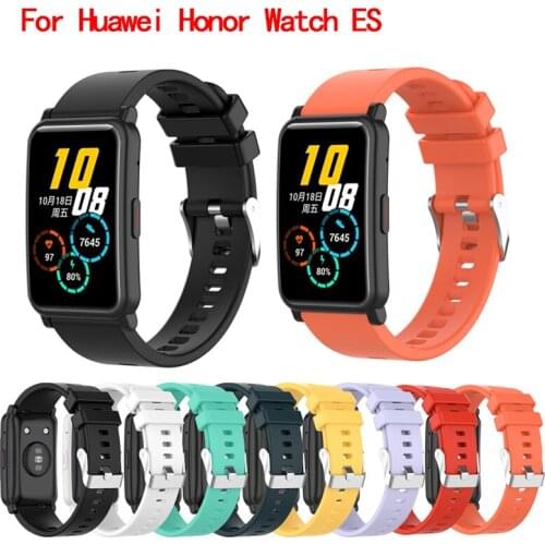 Silicone Watch Strap For Huawei Honor Watch ES Smart Watch Acessories 20mm Watch band Wrist Strap for honor ES Bracelet Correa