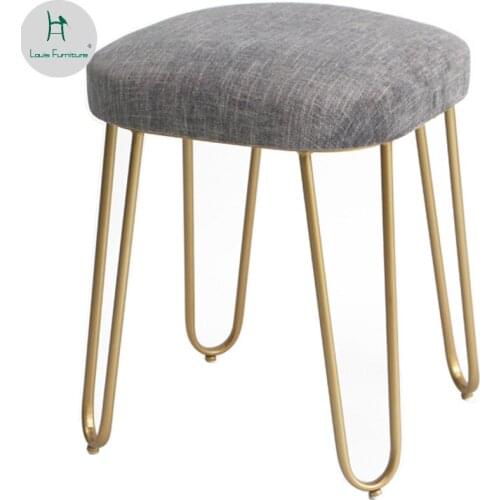 Louis Fashion Stools & Ottomans European Style Toilet Modern Simplicity Garden American Iron Art Furniture Bedroom Tea
