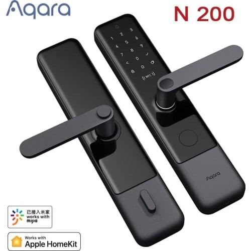 Aqara N200 Smart Door Lock Fingerprint Bluetooth Password NFC Unlock Smart Linkage With Doorbell Works With Mijia Apple HomeKit