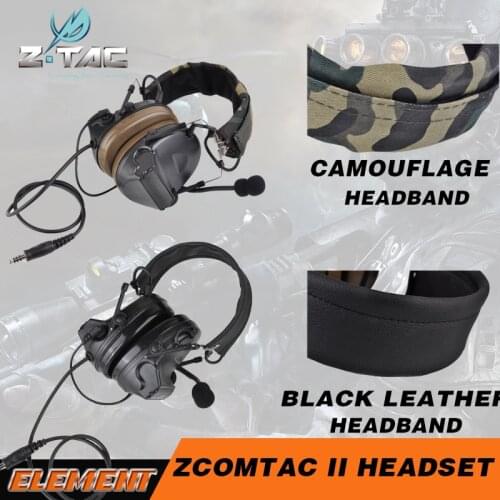 Z Tac Tactical Headphones Peltor Comtac ii Pickup Noise Canceling Aviation Airsoft Hunting Headphones Tactical HeadsetZ041