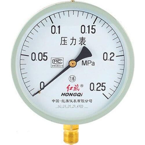 1 Pc M20 x 1.5mm Air Water Arabic Number Display 0.25 Mpa ressure Gauge Free Shipping