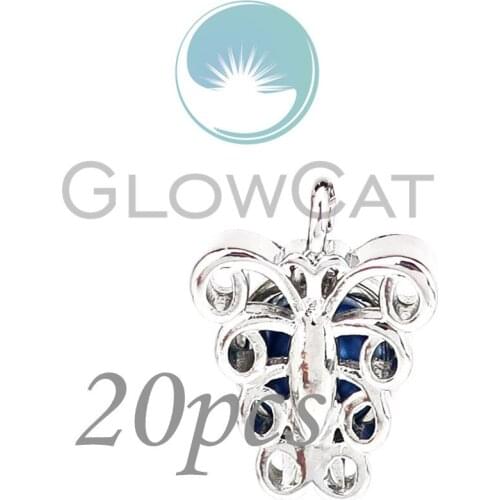 20x Butterfly Beads Cage Locket Pendant Perfume Diffuser Pearl Cage KK1236