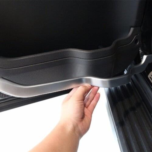 4pcs/set ABS Chrome Interior Door Decoration Strips Cover Trim For Land Rover Discovery 4 LR4 2010-2016 Auto Accessories