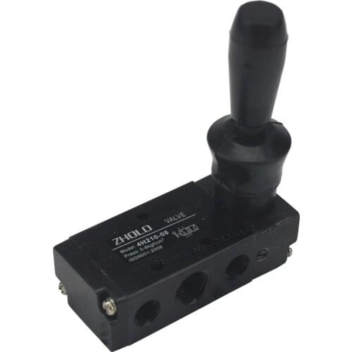 5 port 2 pos 1/4" Hand Valve Manual Lever Operated Control Pneumatic Valve 4H210-08