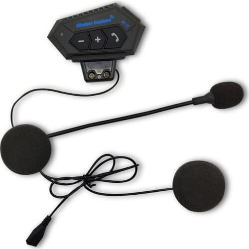 Helmet Headphone Bluetooth Motorcycle Headset V4.2 Bluetooth Intercom Motor Bike Earphone Noise Reduction Microphone MIC