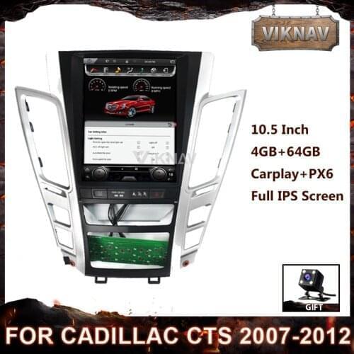 For Cadillac CTS 2007 2008 2009 2010 2011 2012 Android 9.0 4GB 64GB HD Car Radio GPS Navigation Multimedia Player Head Unit
