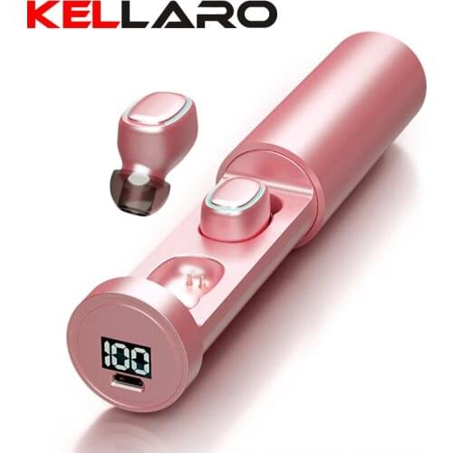 KELLARO TWS Earbuds Bluetooth 5.0 Noise Reduction Earphones Touch Control IPX5 Headphones Headsets Accessories for Mobile Phone