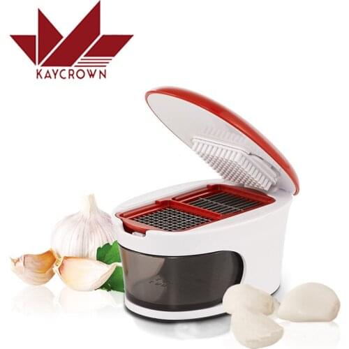 Multifunction Plastic Garlic Press Crusher Slicer Grater Garlic Cutter Chopper Slicer Grater Cooking Tools Kitchen Accessories