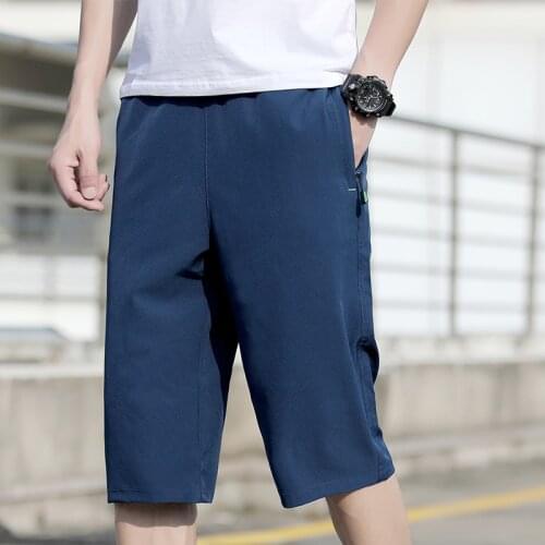 7 Points Mens Shorts Over Knee Length Pants M to 8 XL Large Size Casual Shorts Polyster Fabric Simple Trousers Welcome to Buy
