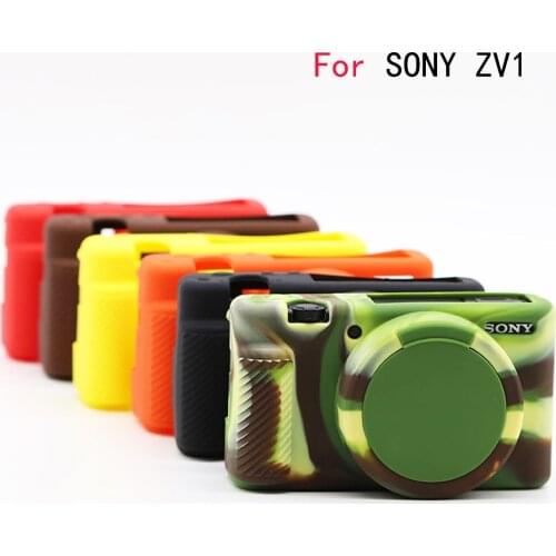 Soft Rubber Silicone Skin DSLR Camera Bag Body Case For SONY ZV1 ZV-1 Protective Body Cover Skin Camera