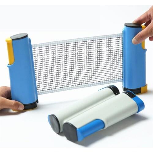 New Retractable Table Tennis Net Table Grid Plastic Strong Mesh Portable Net Kit Net Rack Replace Kit For Ping Pong Playing