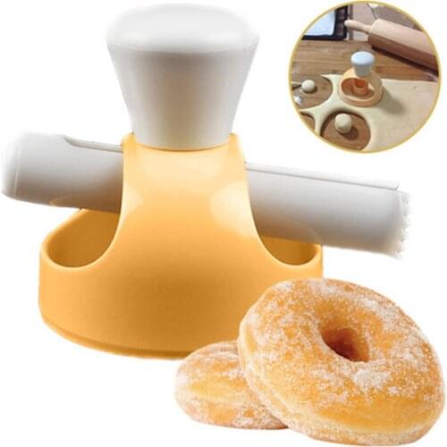 Hollow Cake Desserts Biscuits Cutter Maker Donut Mold with Dip Plier DIY Decorating Tools Baking Supplies Kitchen Tool