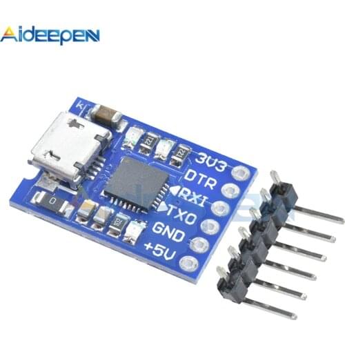 Micro USB to UART TTL Module CP2102 USB 2.0 6Pin Serial Converter UART STC Replace FT232 for Arduino Pro Mini ATMEGA328P
