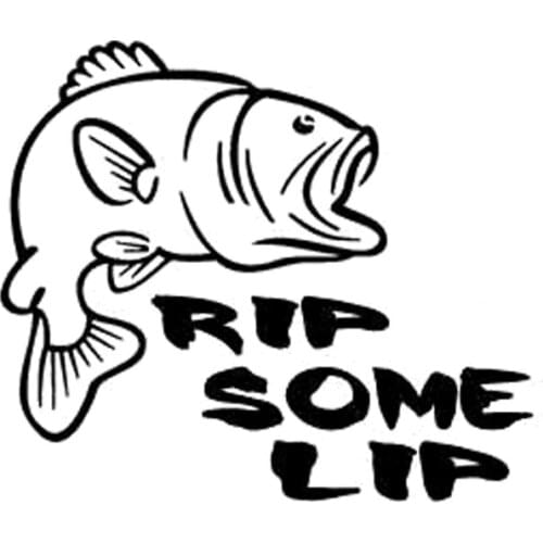 Rip Some Lip Fish Car Accessories Stickers Decor Decals Vinyl S4-0137
