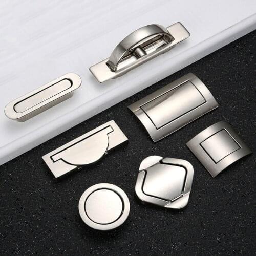 JD Tatami Hidden Door Handles Zinc Alloy Recessed Flush Pull Cover Floor Cabinet Handle Silver Black Furniture Handle Hardware