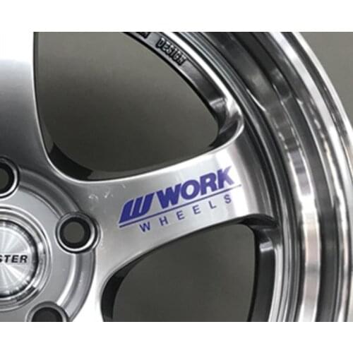 Car Styling Stickers WORKS Motorcycle wheel tyres Oil Tank Body Side Tank Decals