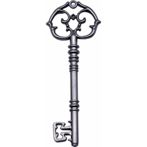 WYSIWYG 2pcs 82x31mm 3 Colors Antique Silver Color Antique Bronze Plated Decorative Key Pendant Big Key Pendants Big Key Charm