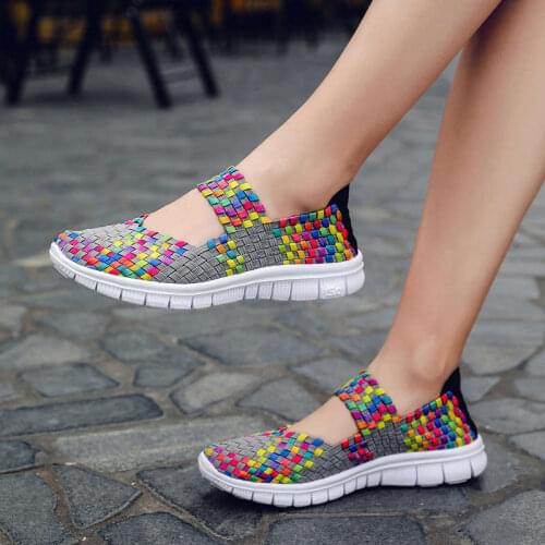Womens Athletic Shoes Minimal Ballet Flats Women Knitted Sneakers Woman 2020 Womens Spring Shoes Deportiva Tennis Name Brand