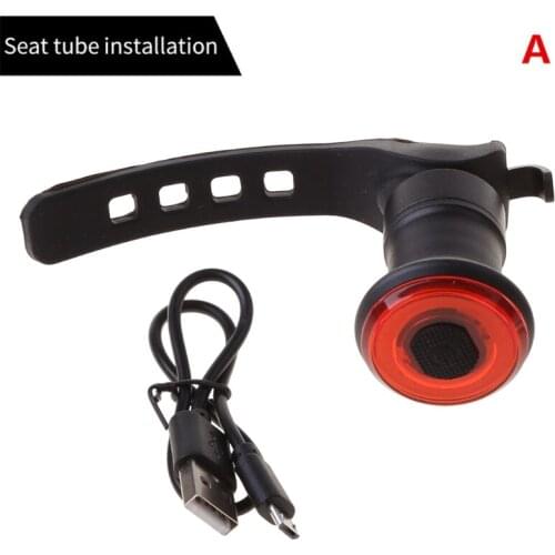 1pc Bicycle Taillights Intelligent Induction Brake Lights USB Charging Cycling Light Dropship