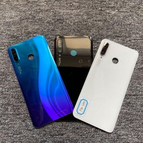 10/PCS 6.15" Back Battery Cover Glass Rear Door Case Panel Back Cover Housing With Camera Lens For Huawei P30 Lite/Nova 4e