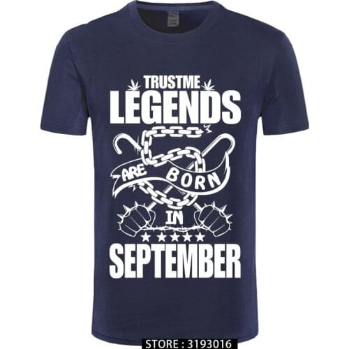 100% Cotton Rock T Shirts Legends Are Born In September T-Shirt - Birthday Tee shirt Birthday Gift