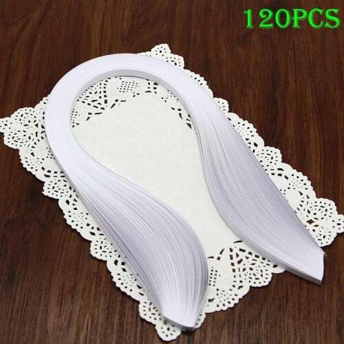 120pcs 5mm White DIY Paper Folding Paper Art Quilling Origami Material J2Y