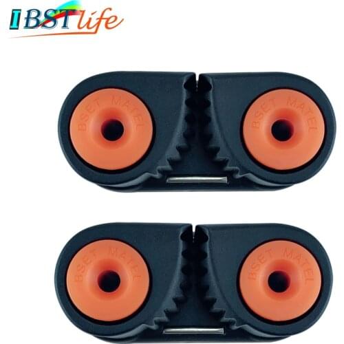 2X Composite 2 Row Matic Ball Bearing Cam Cleat Marine Boat Pilates Equipment Fast Entry Rope Wire Fairlead Sailing Sailboat