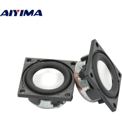 Aiyima 2PC 1Inch Square Speaker 23MM 4Ohm 2W Full Range Speaker Super Sound Quality Mini Audio Bluetooth Loudspeaker