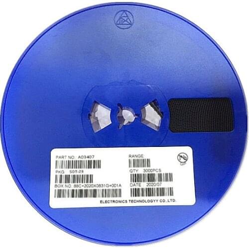 3000pcs AO3400 AO3401 AO3407 SOT-23 3400 3401 3407 SOT23 A09T A19T A79T