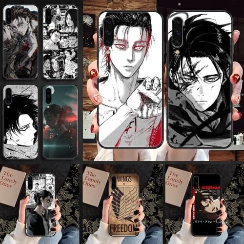 Eren Yeager Anime Attack on Titan Phone case For Samsung Galaxy A 3 5 7 8 10 20 21 30 40 50 51 70 71 E S 2016 2018 4G black 3D