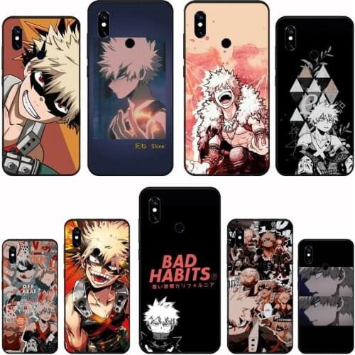 Katsuki Bakugo Boku my Hero Academia Phone Case For Xiaomi Redmi 4x 5 plus 6A 7 7A 8 mi8 8lite 9 note 4 5 7 8 pro