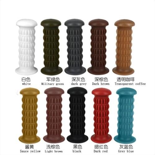 Custom 7/8" 22mm Universal Motorcycle Rubber Hand Grip Handlebar Bar End Bike ATV Cruiser Chopper Touring Dual Touring Sport