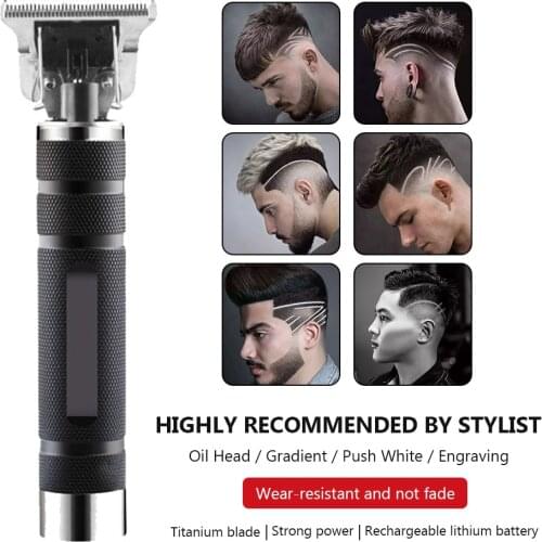 Electric Trimmer Hair close cutter Hair Clipper Professional Barber Thinning Styling Tool Men Hairdressing Lithium ion battery