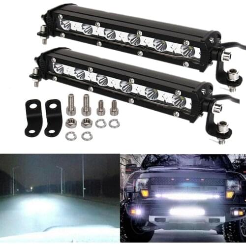 2PCS 18W LED Focus 24v Truck Work Lamp 12V-24V LED Bar Spot Work Light Combo LED Beam Ramp Trailer Lights Headlight Fog Light