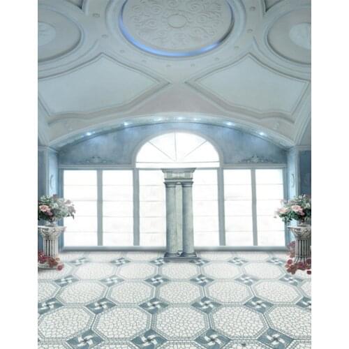 White Hall Flowers Photography Backdrops Photo Props Studio Background 5x7ft