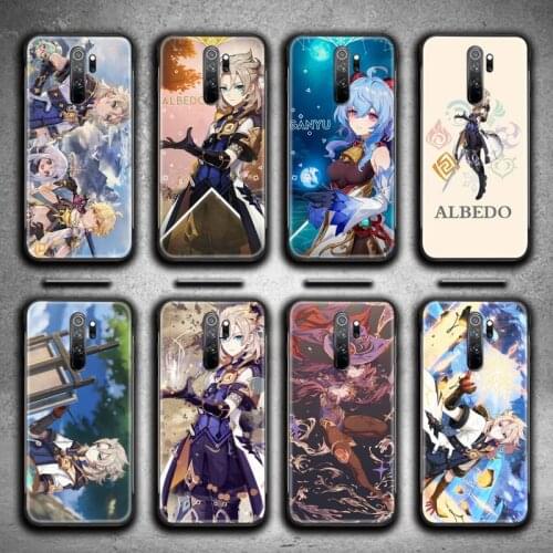 Genshin Impact Albedo Game Phone Case for Redmi 9A 9 8A 7 6 6A Note 9 8 8T Pro Max K20 K30 Pro
